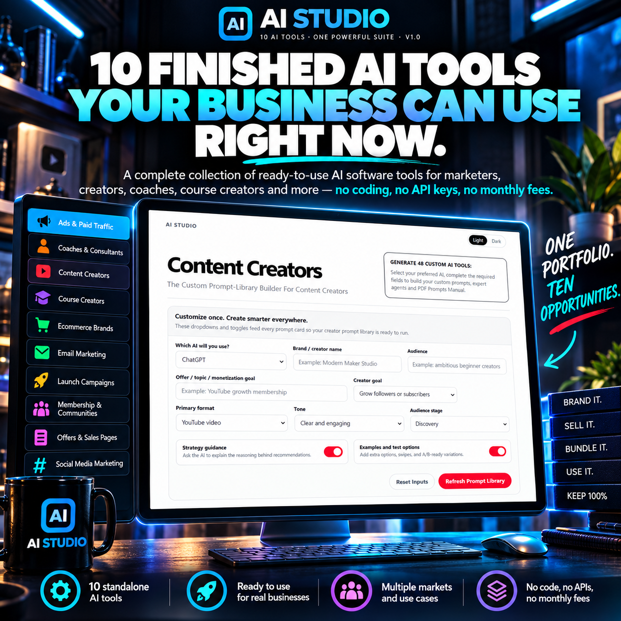 AI Studio - 10 White Label AI Tools AI Studio - 10 White Label AI Tools